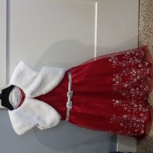 Girls holiday dress Joan Michelle size 10.